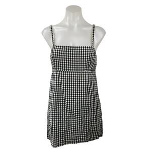 Urban Outfitters Cooperative Black Gingham Cami Tank Mini A Line Dress Size 2